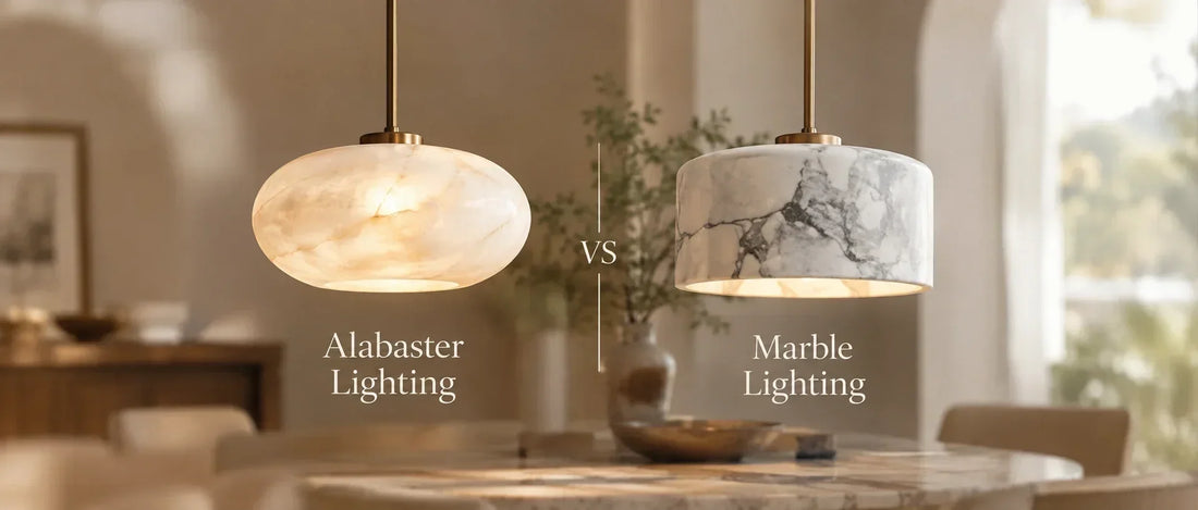 Alabaster vs Marble Lighting: How to Choose the Right One?